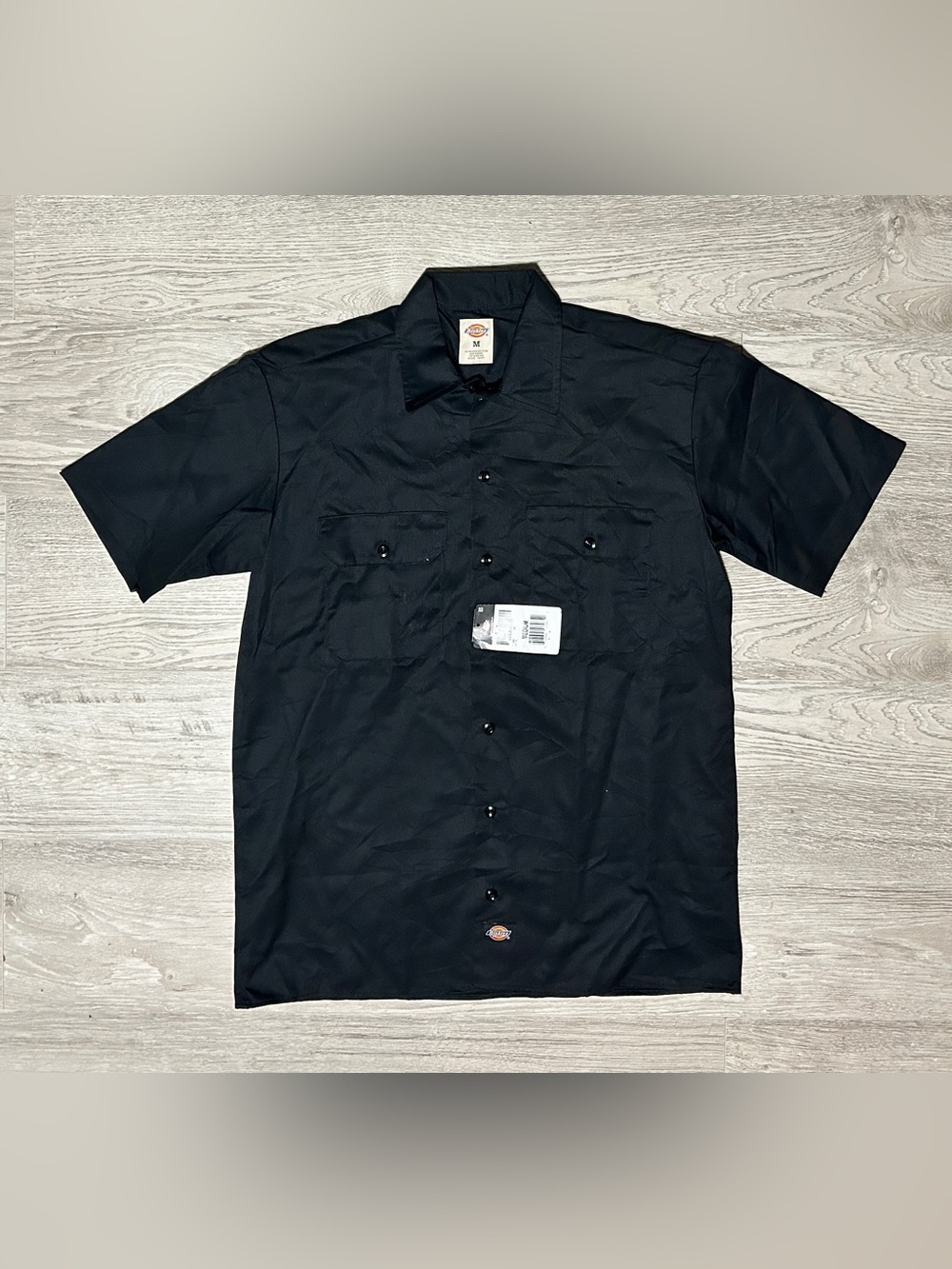 Dickies Black Short-Sleeve Work Shirt, Brand new with Tags